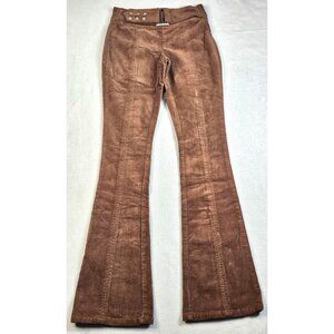 Forever 21 Brown Corduroy Flare Pants XS Boho Flare Bell Bottom Gypsy Western